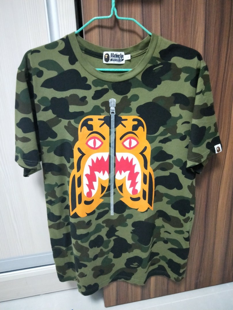 Bape tiger camo tee clearance