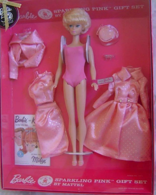Barbie sparkling hotsell pink gift set