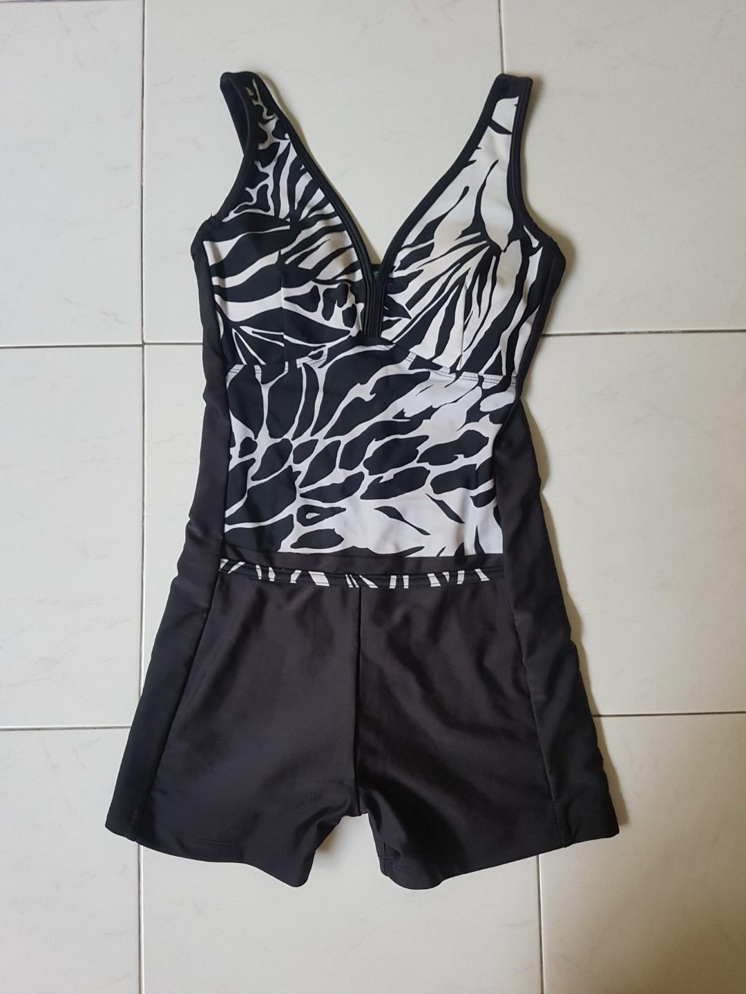 swimming costume with shorts attached