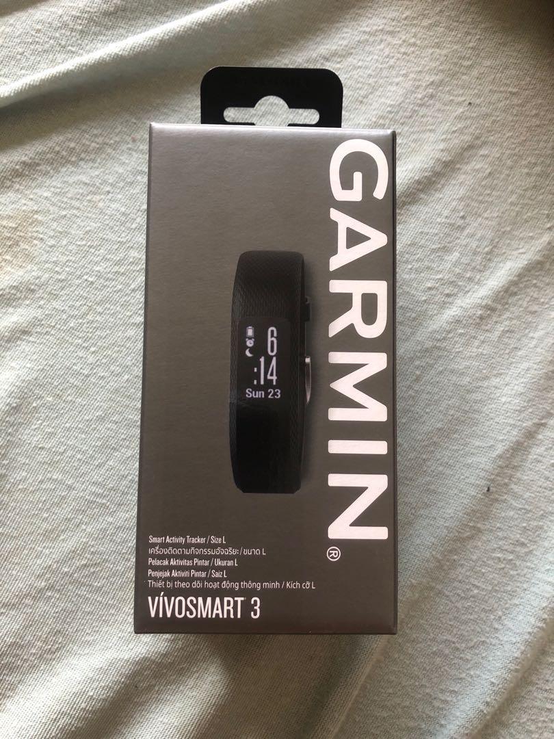 Garmin vivosmart hot sale 3 black l