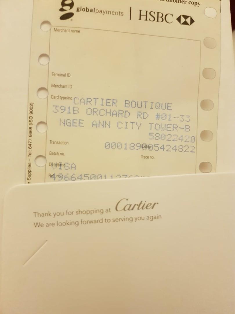 Cartier Love Bracelet White Gold 1 Diamond 100% Authentic with receipt ...