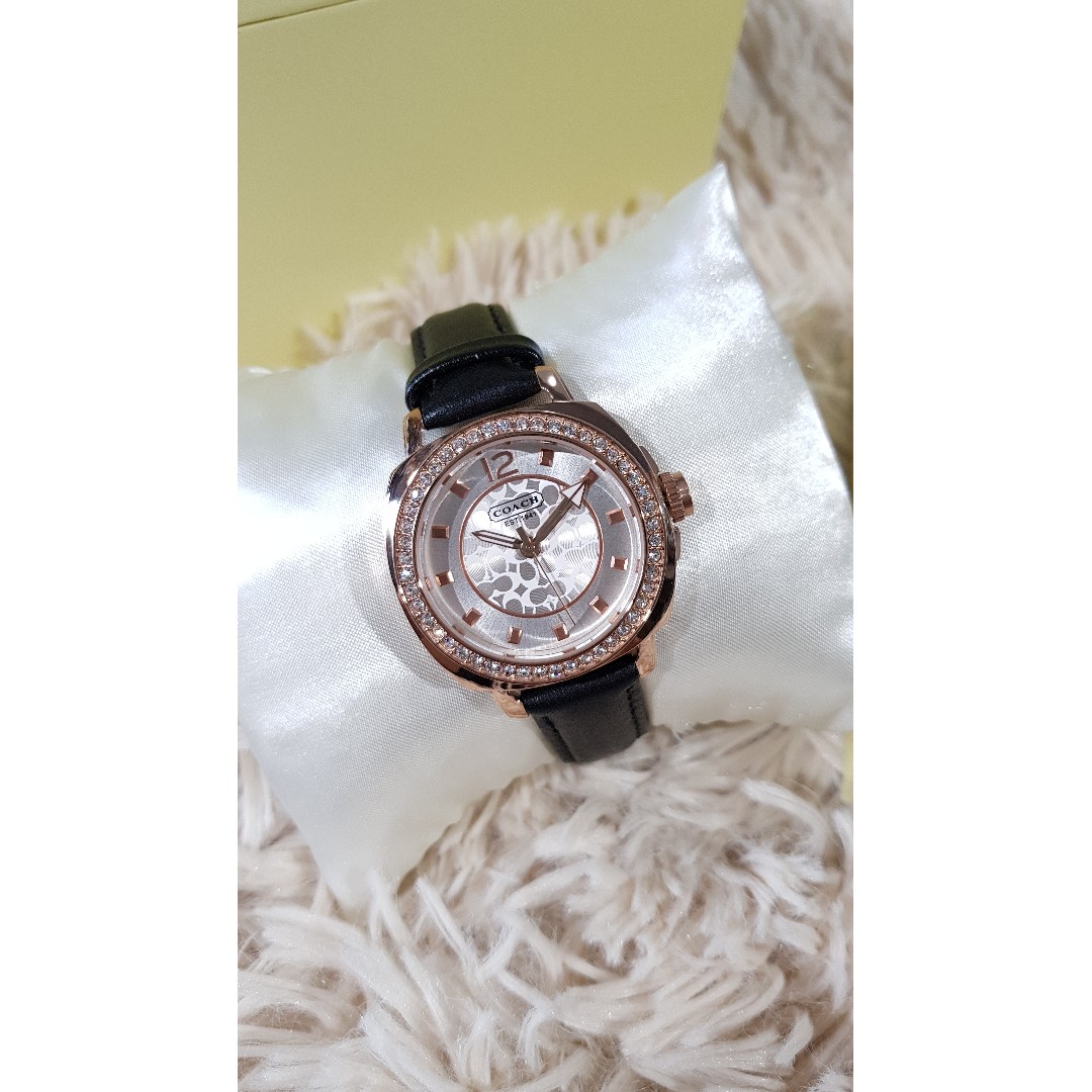Coach boyfriend watch best sale black