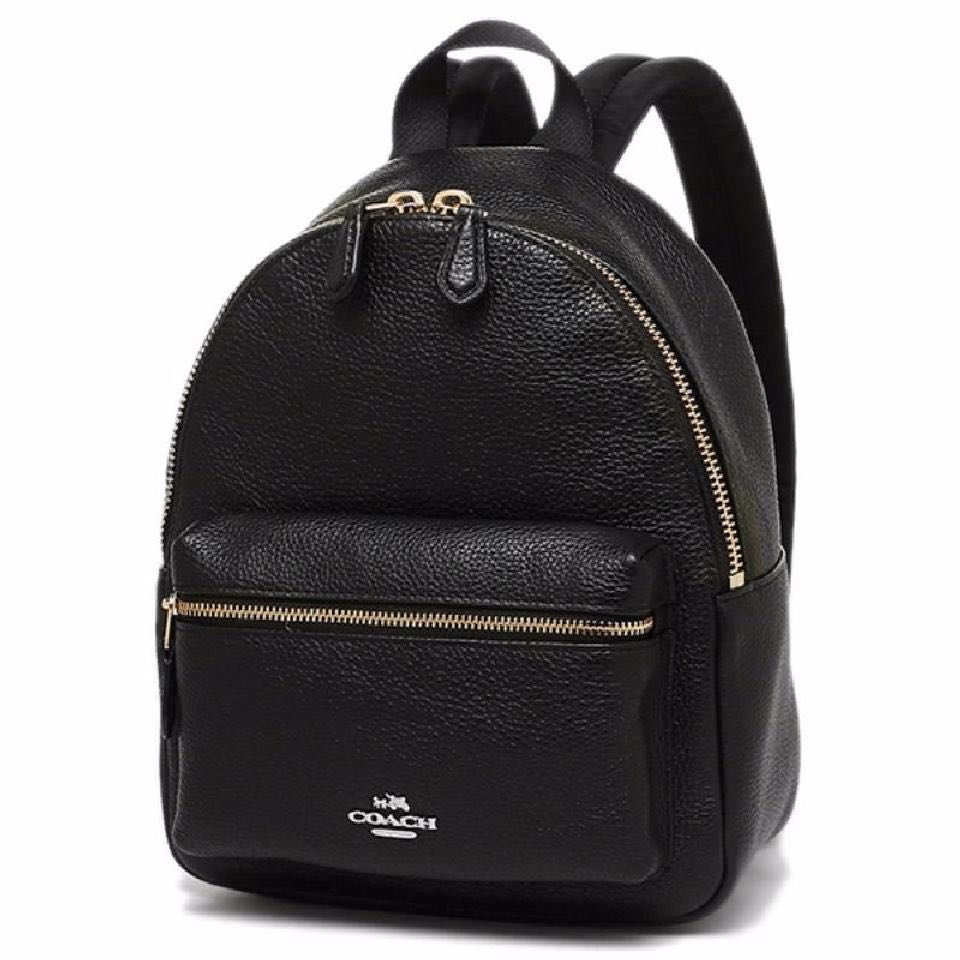 black coach mini backpack