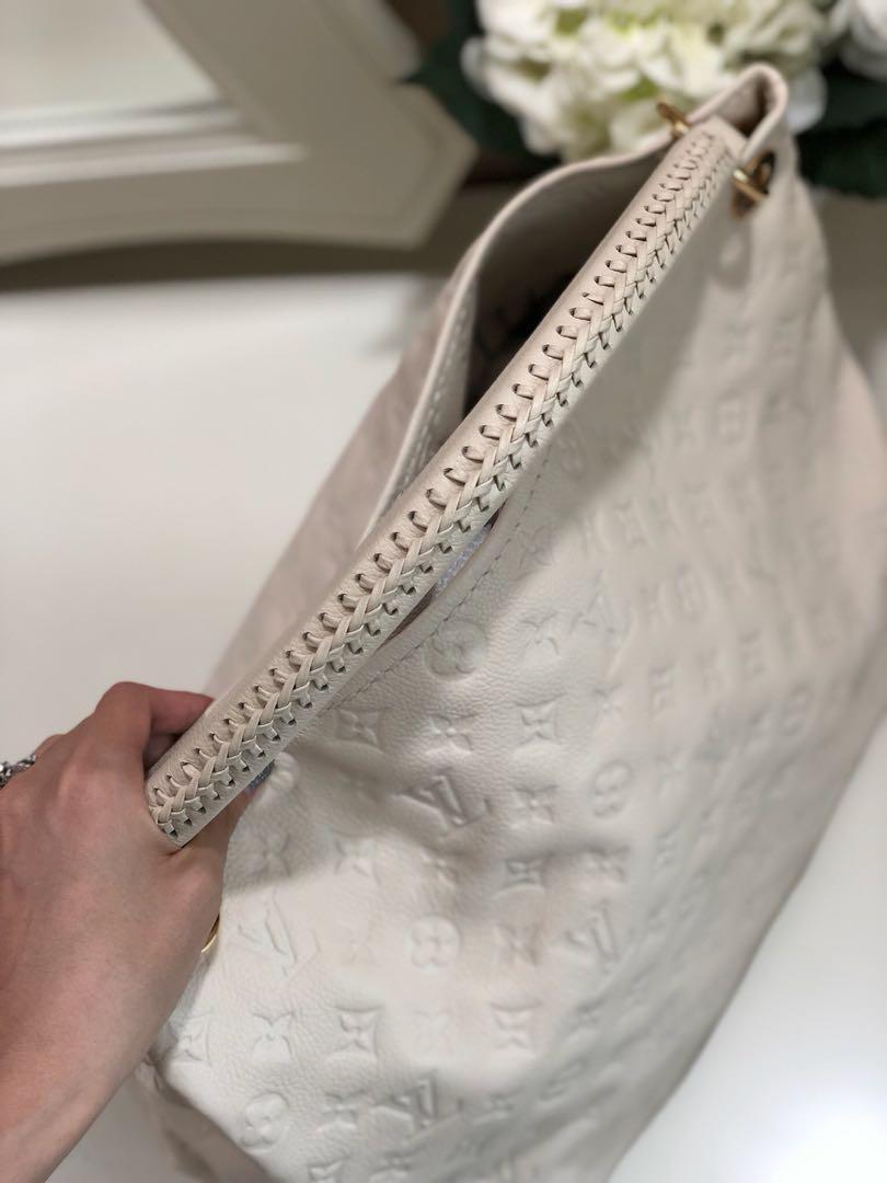 Louis+Vuitton+Artsy+Tote+MM+Ivory+Leather for sale online