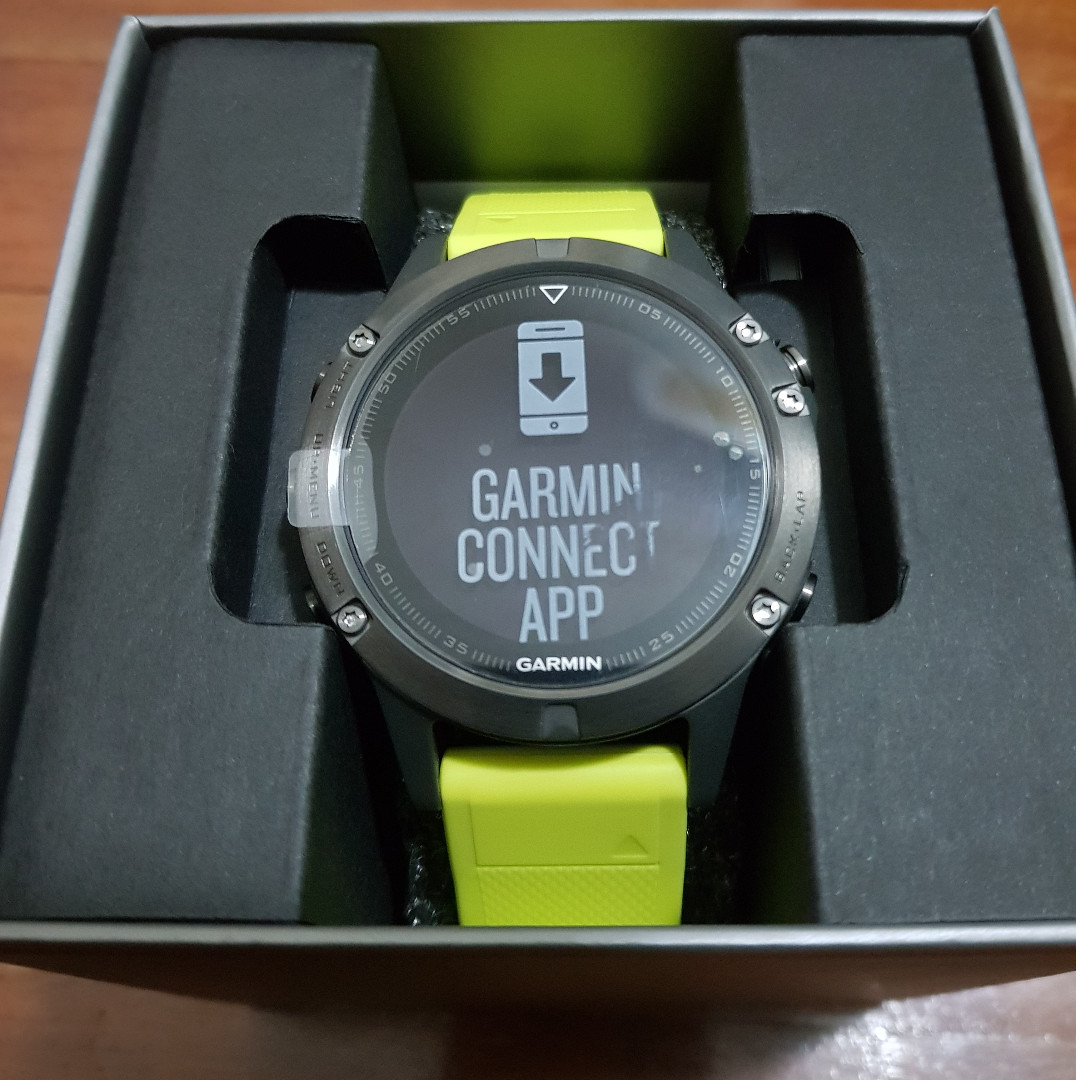 Garmin fenix 5 Slate Gray with Amp Yellow Band non sapphire