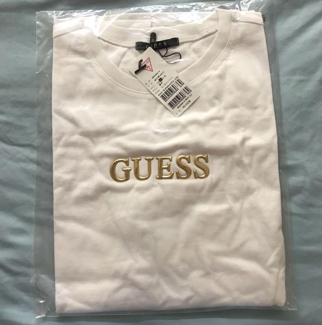 guess gold shirt