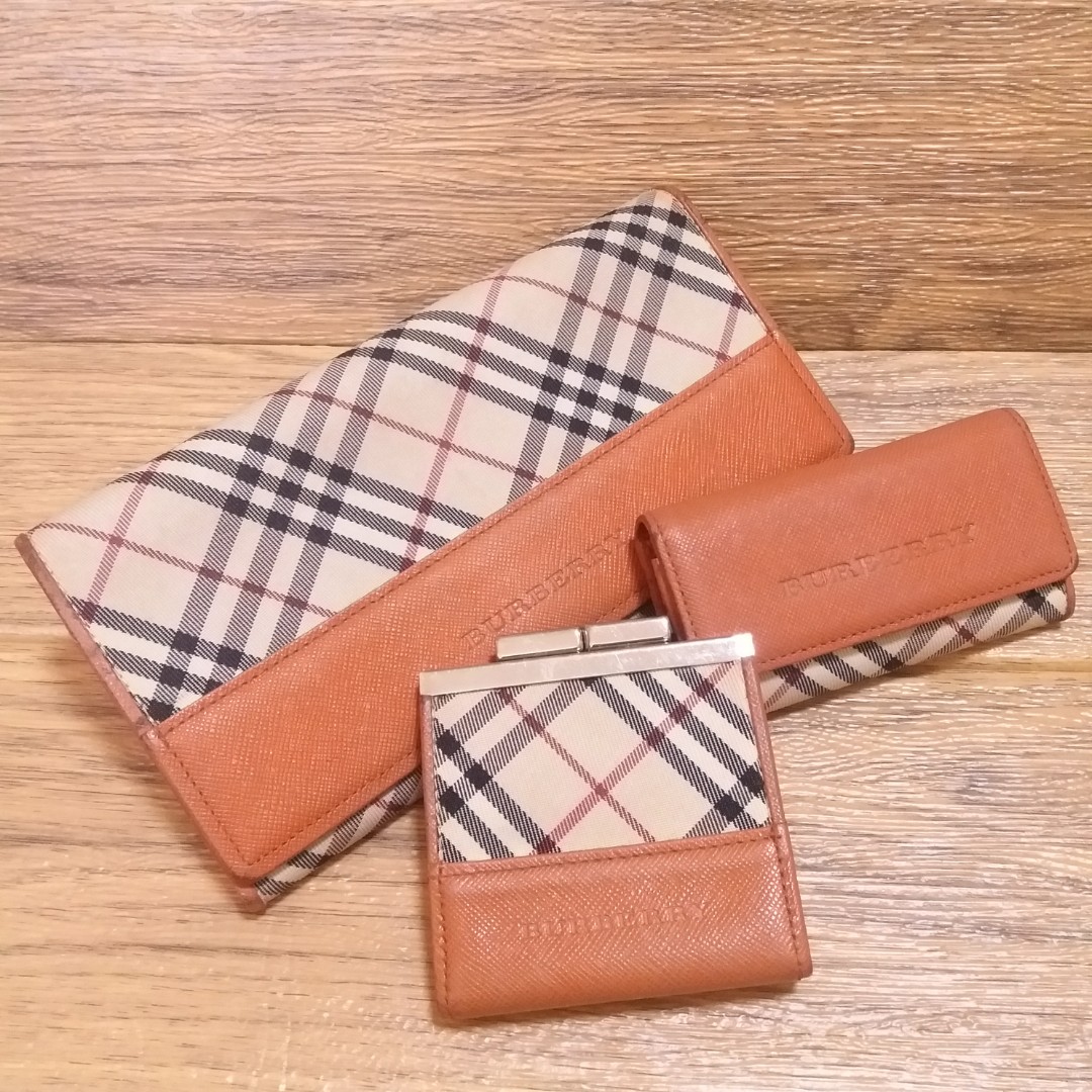 burberry orange wallet