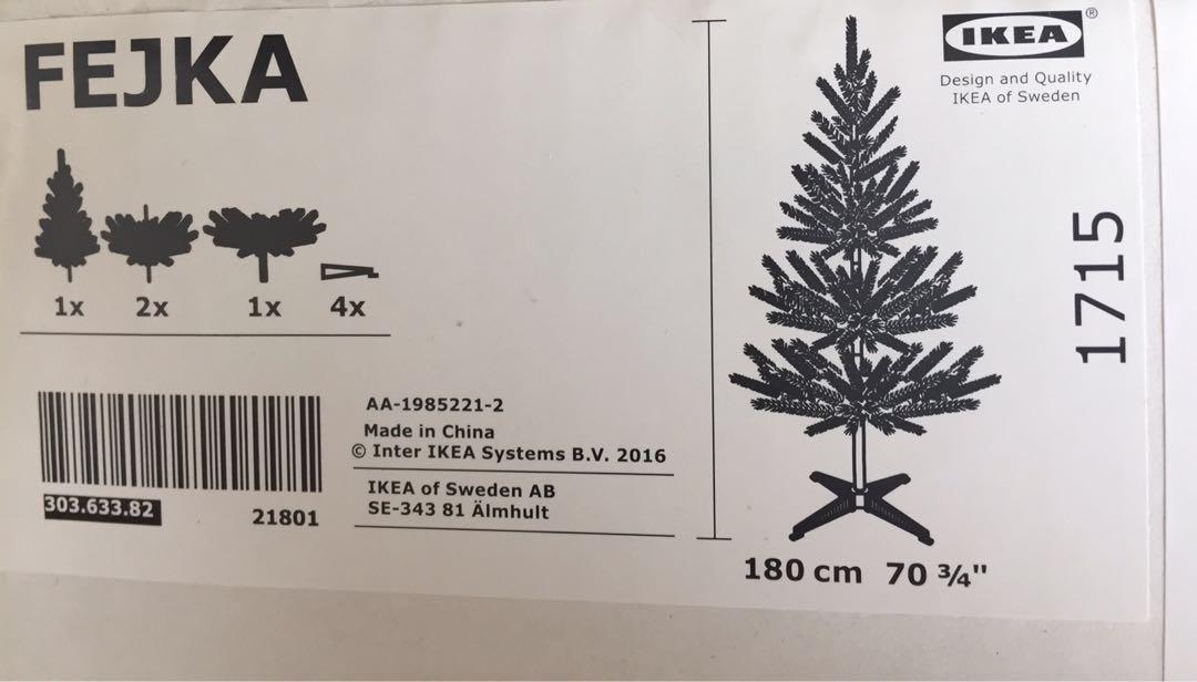Ikea Fejka Artificial Christmas Tree 180cm Everything Else On Carousell