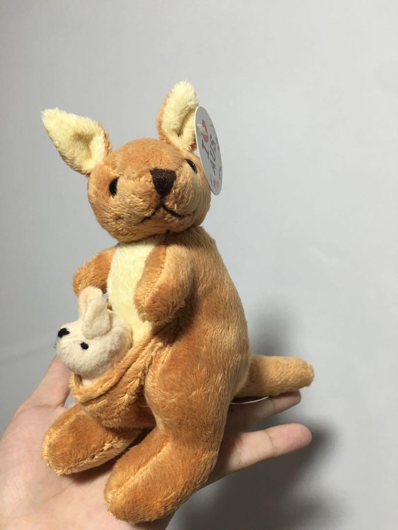 plush kangaroo with joey