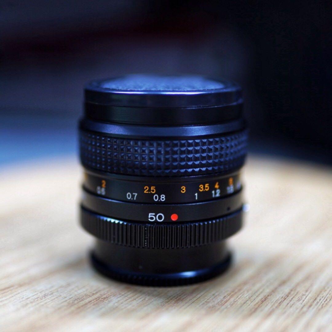 Objectif Konica Hexanon AR 50 Mm F/1.8 - Mise Au Point Manuelle, Monture AR, Portrait