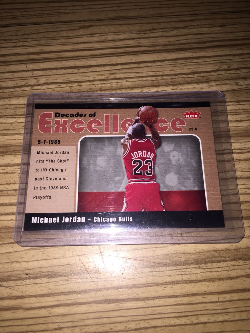 michael jordan's playground card