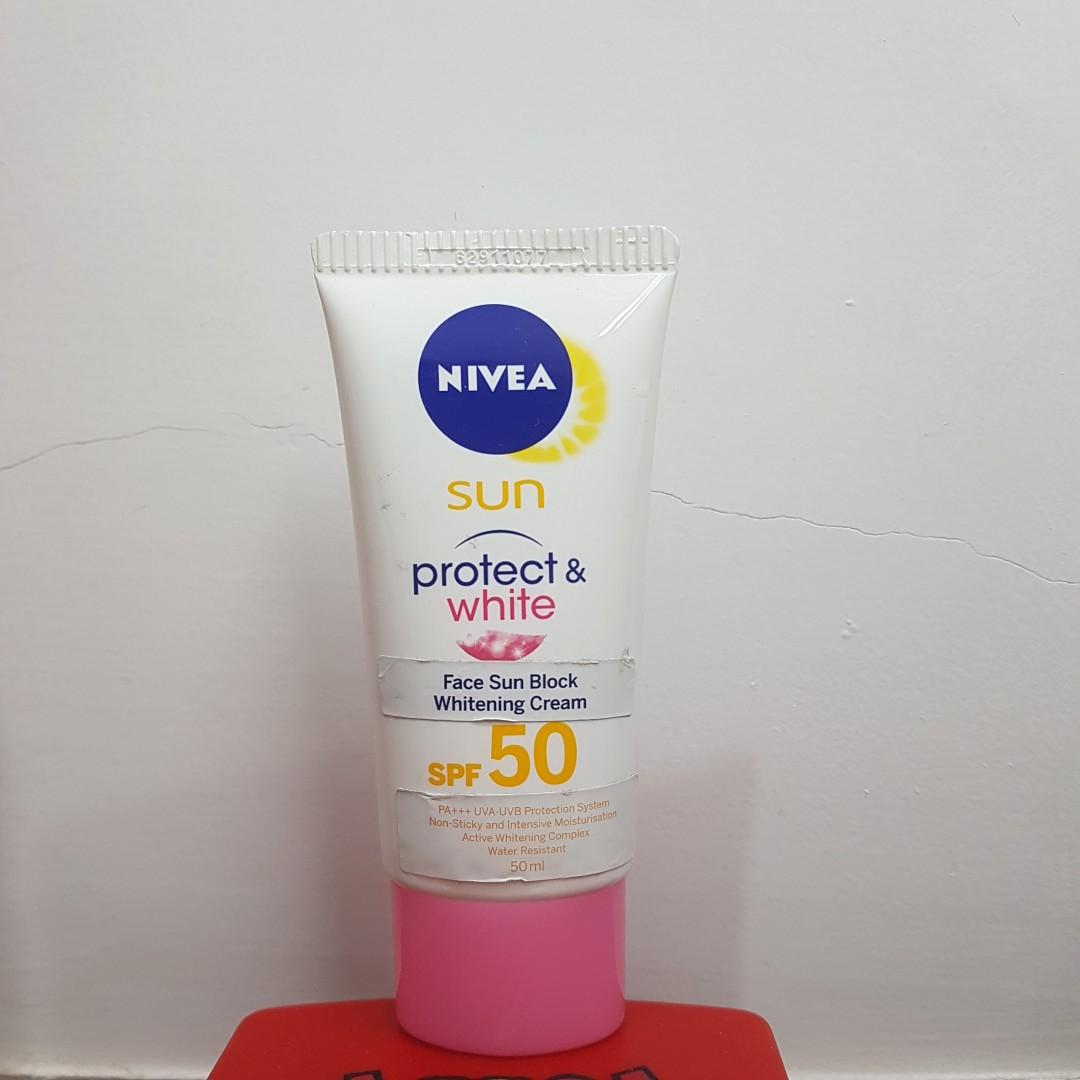 Harga Nivea Sun Face Protect White Spf 50 Sunblock Nivea Sun Face Protect White Cream Sunblock Tabir Surya