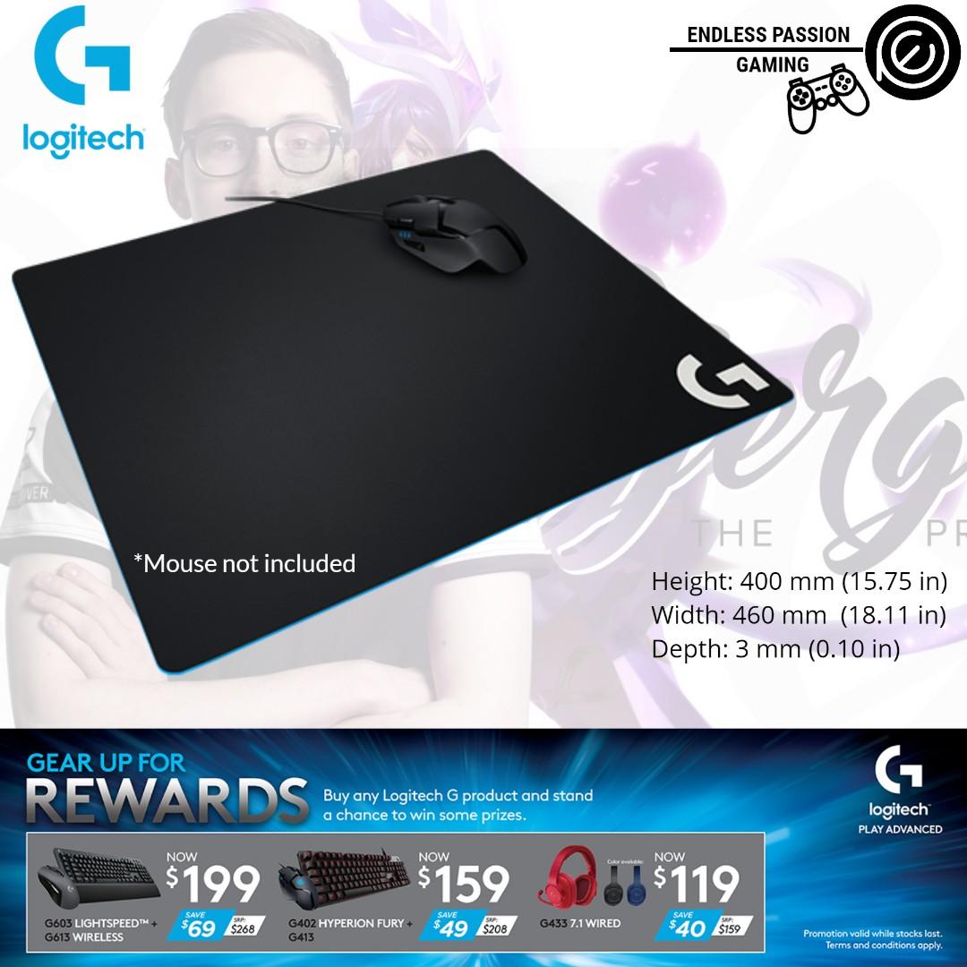 Logitech G640 Large Cloth Gaming Mouse Pad Electronics Computer Parts Accessories On Carousell