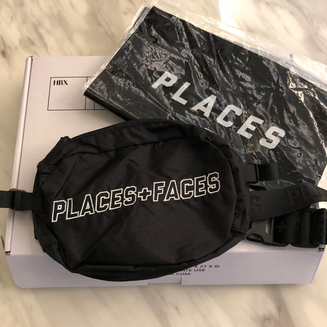 Places Faces Black Waist Bag Men s Fashion Bags Sling Bags on