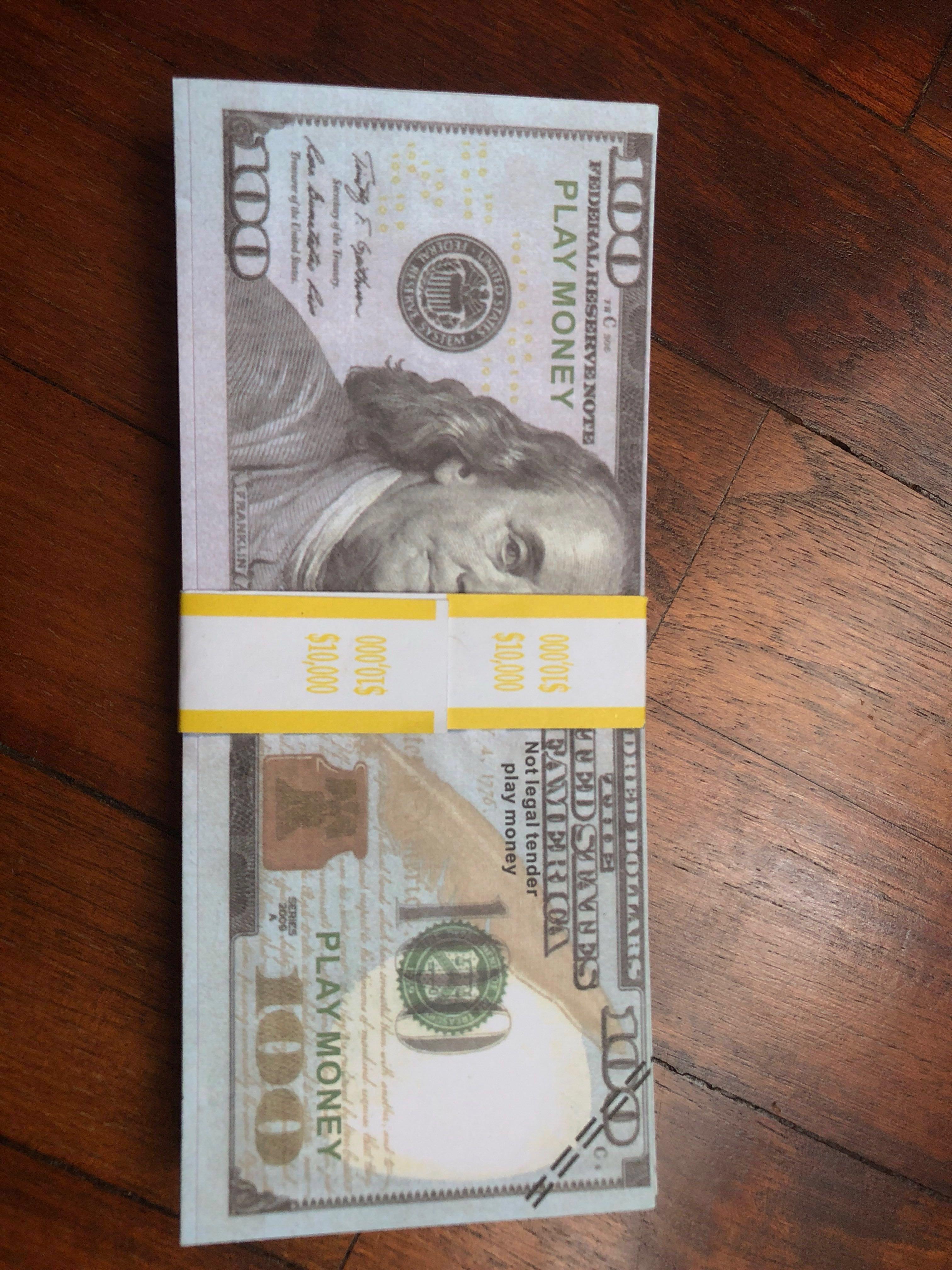Prop Usd 100 Money 10 000 Maf40 Hobbies Toys Toys Games On Carousell