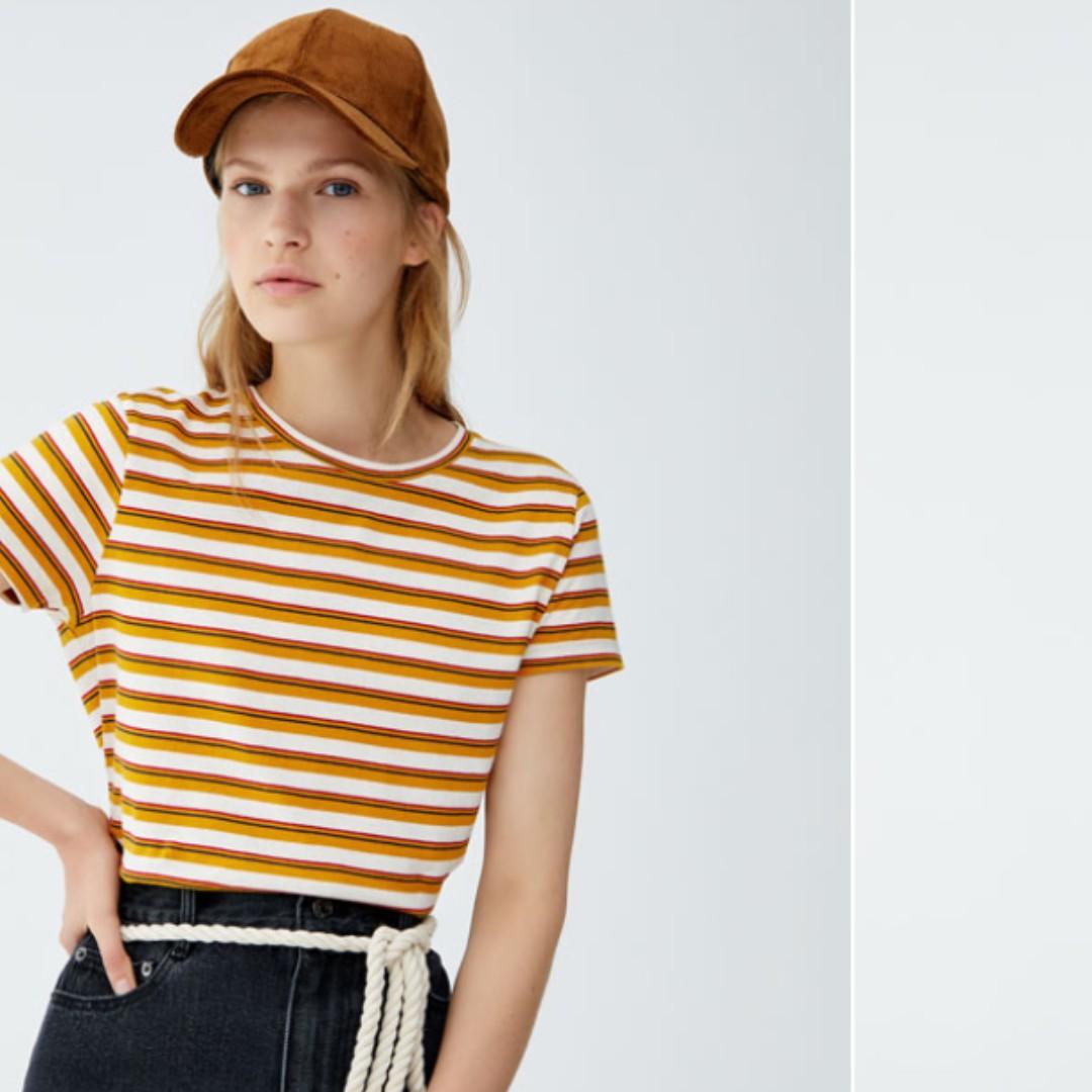 pull and bear striped t shirt