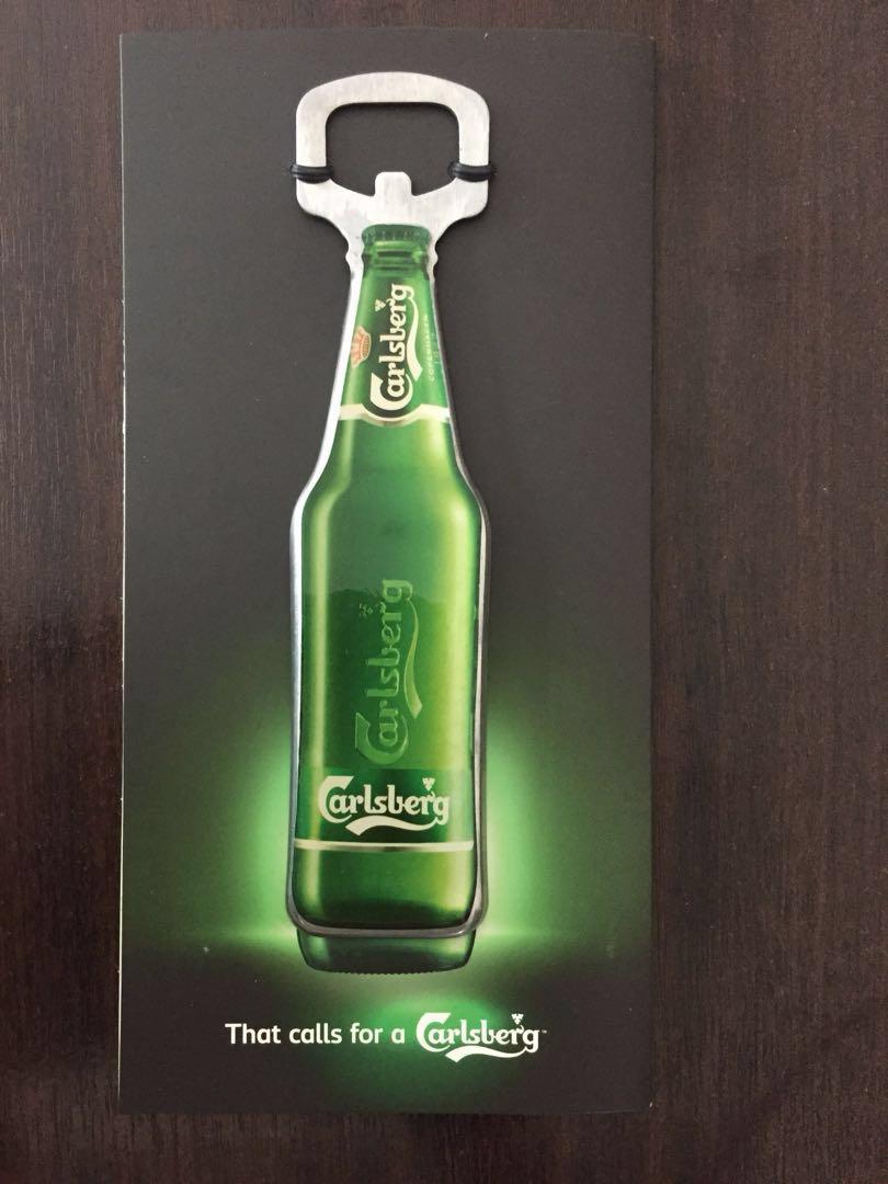Singapore Chinese Carlsberg Beer Bottle Magnetic Cap Opener Food Drinks Beverages On Carousell