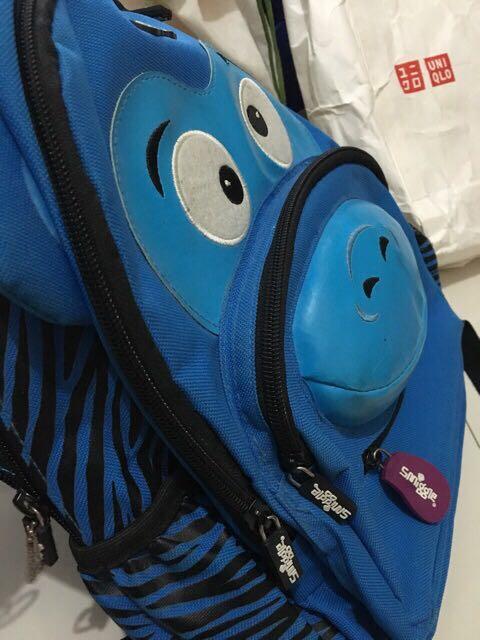 Smiggles backpack (Category: Diaper Bags & Wetbags) located in Cebu City. Submitted by jtmnam (Listing ID 193267653, Image 2). Description: Needs cleaning bought in Singapore for my son He does not need it anymore .