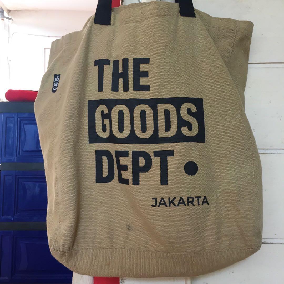 The goods new arrivals dept tote bag