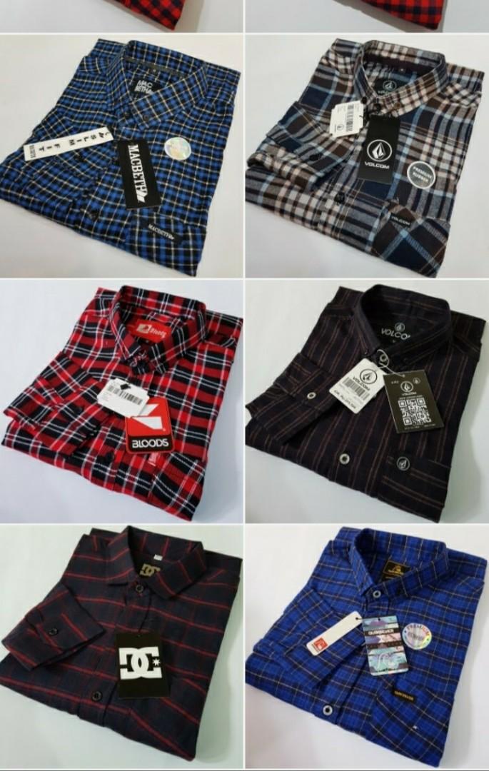 Update Stock Kemeja Flanel Fesyen Pria Pakaian Atasan Di Carousell