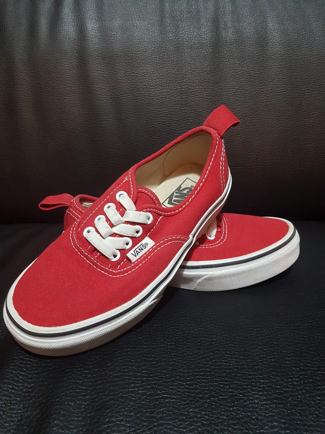 boys red vans shoes