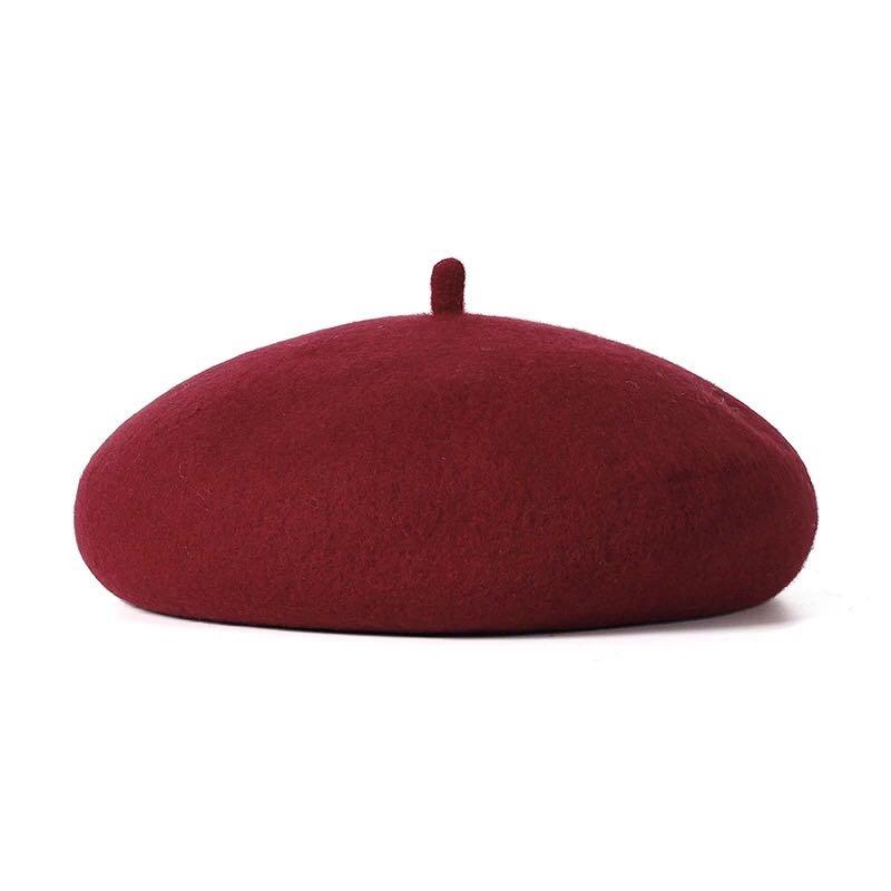 wine colored beanie