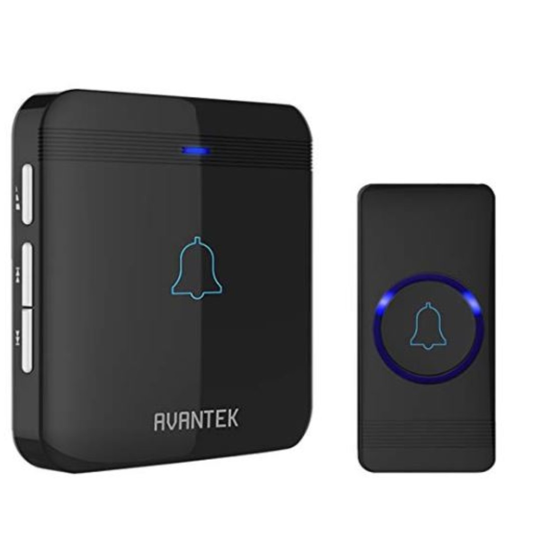 Wireless Doorbell, AVANTEK D3G Waterproof Door Chime Kit Operating at