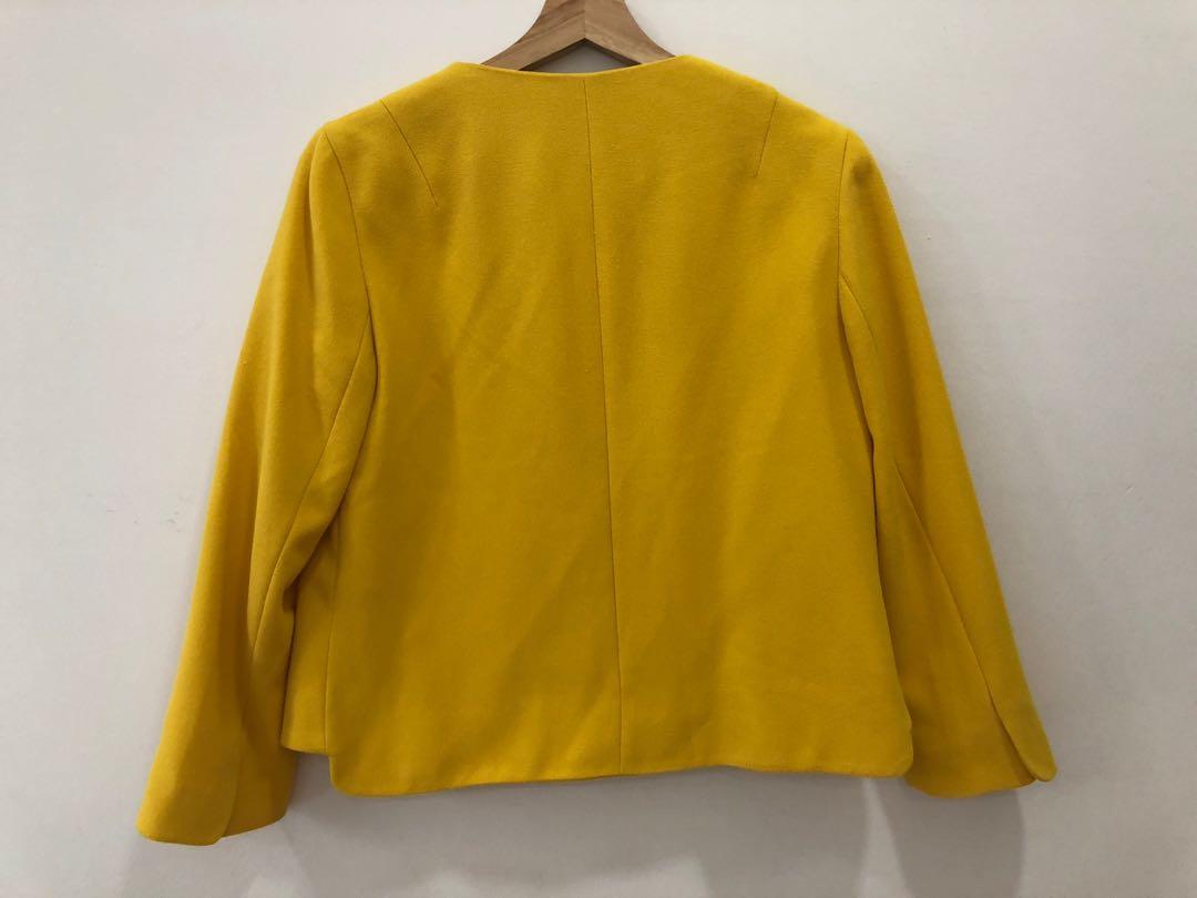 Zara Yellow Jacket, Women's Fashion, Coats, Jackets and Outerwear on