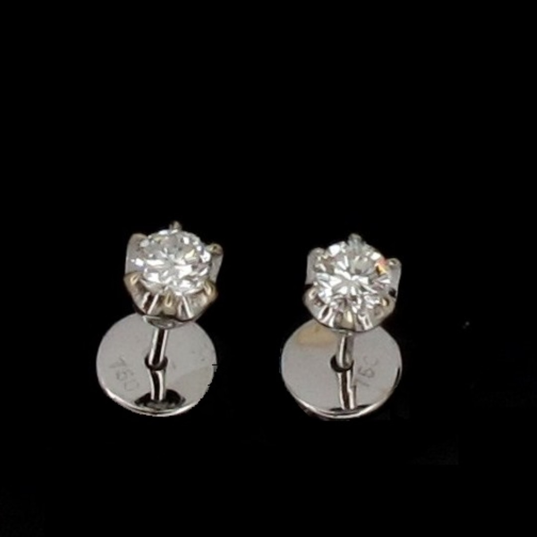 White gold sales earrings price