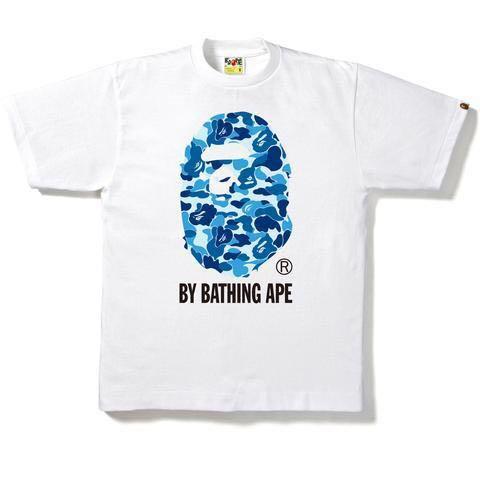 bape blue camo t shirt