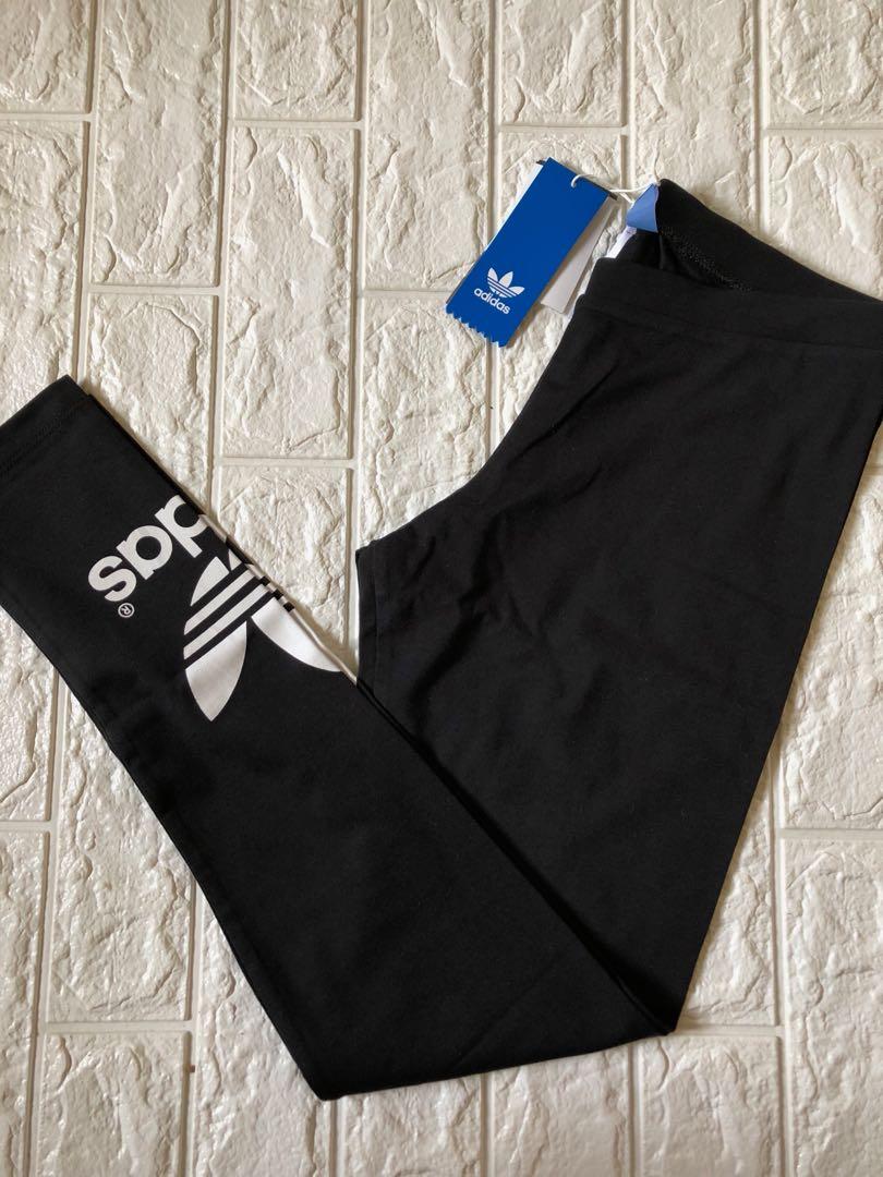 Adidas leggings with sales logo on ankle