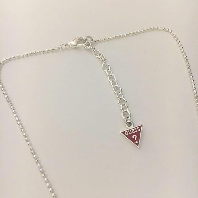 Guess necklace heart online and key