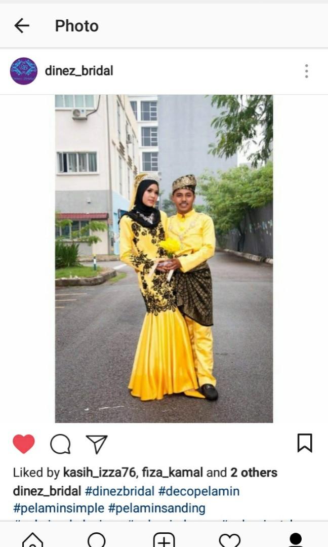 Baju Sanding Kuning Diraja Women S Fashion Bridal Wear On Carousell