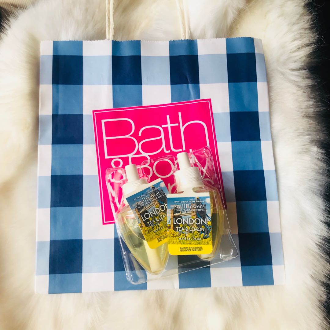 Bath Body Works Wallflowers 2 Pack London Tea Lemon Babies Kids Baby Nursery Kids Furniture Changing Tables Stations On Carousell