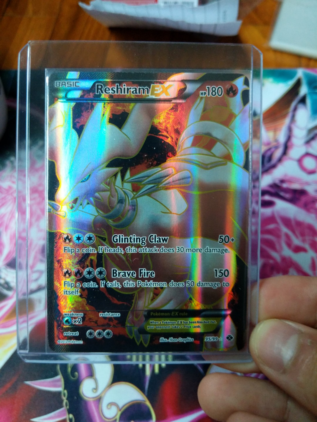 Black And White Next Destinies Reshiram Ex Full Art Toys Games Board Games Cards On Carousell