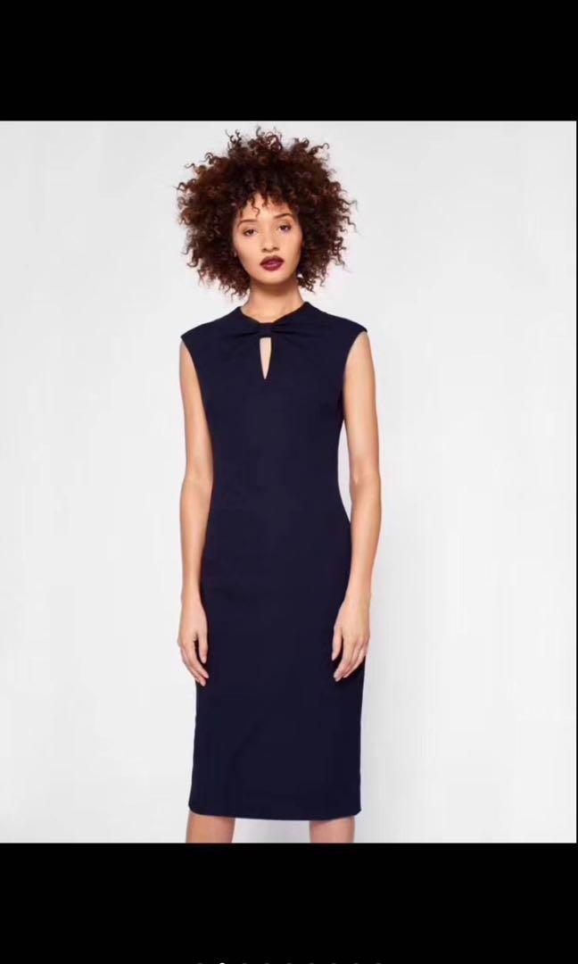 BNWT Authentic Ted Baker Blue Shift Dress, Women's Fashion