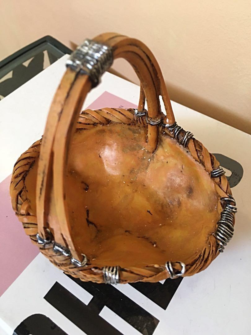 Decorative Pot/Storage Bamboo Basket (Category: Storage Boxes & Baskets) located in Cainta. Submitted by marissa_castillo (Listing ID 193385789, Image 3). Description: Intricately hand carved making it look like a real bamboo... original quality design... resin made... desktop/tabletop... artificial bamboo woven flowerpot/storage/garden decor... Condition: brand new Measurement: 13L x 10.5W x 12cmH Price: php1200.