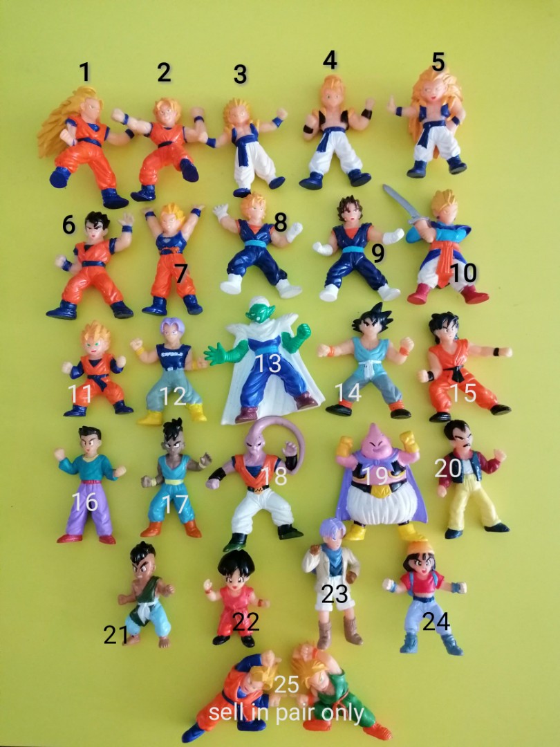 Dragon ball z mini sales figures 1989