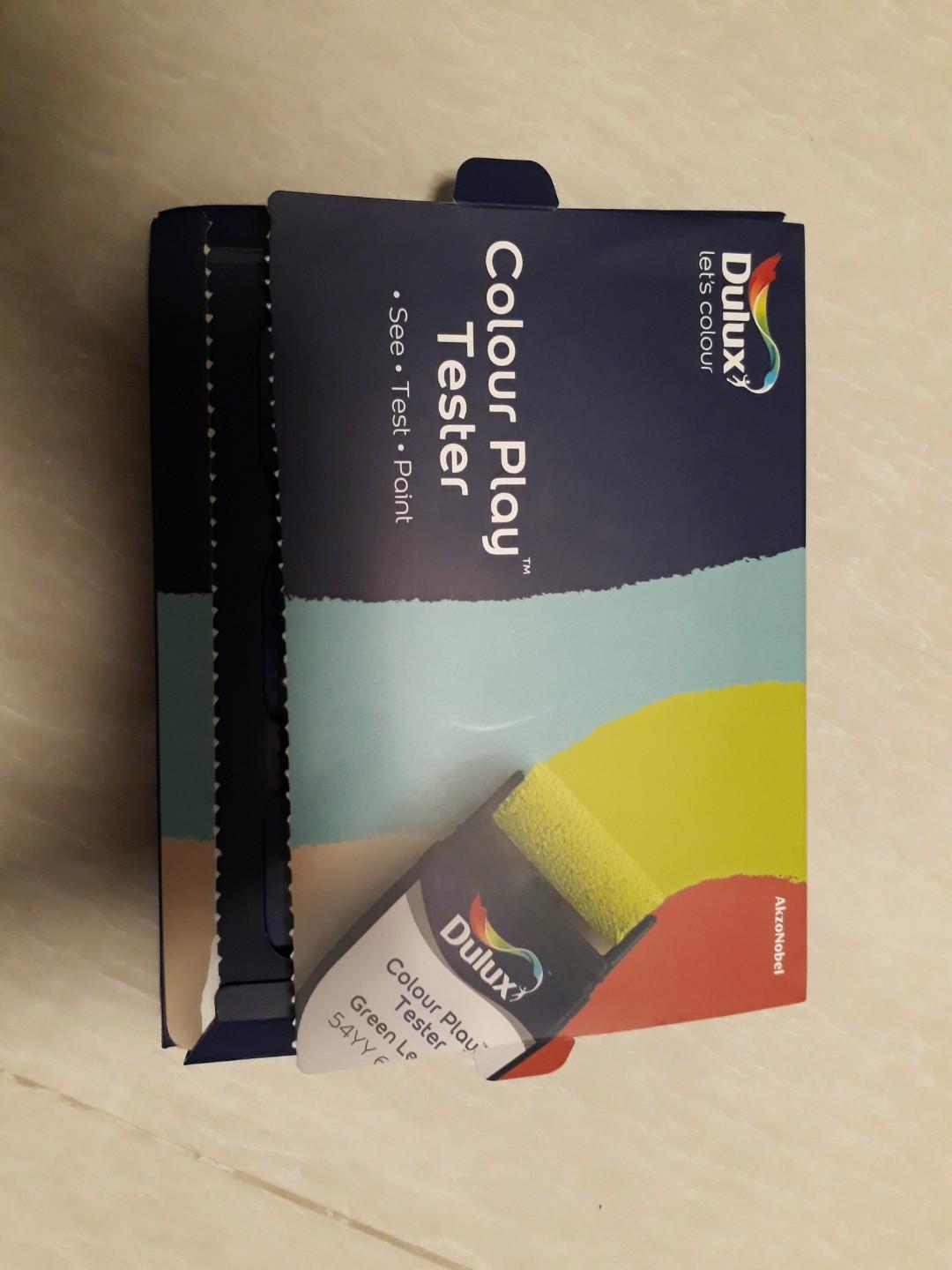 Dulux Colour Play Testers 5 pieces colour code 30GY 83/021 extreme white 30 ml each