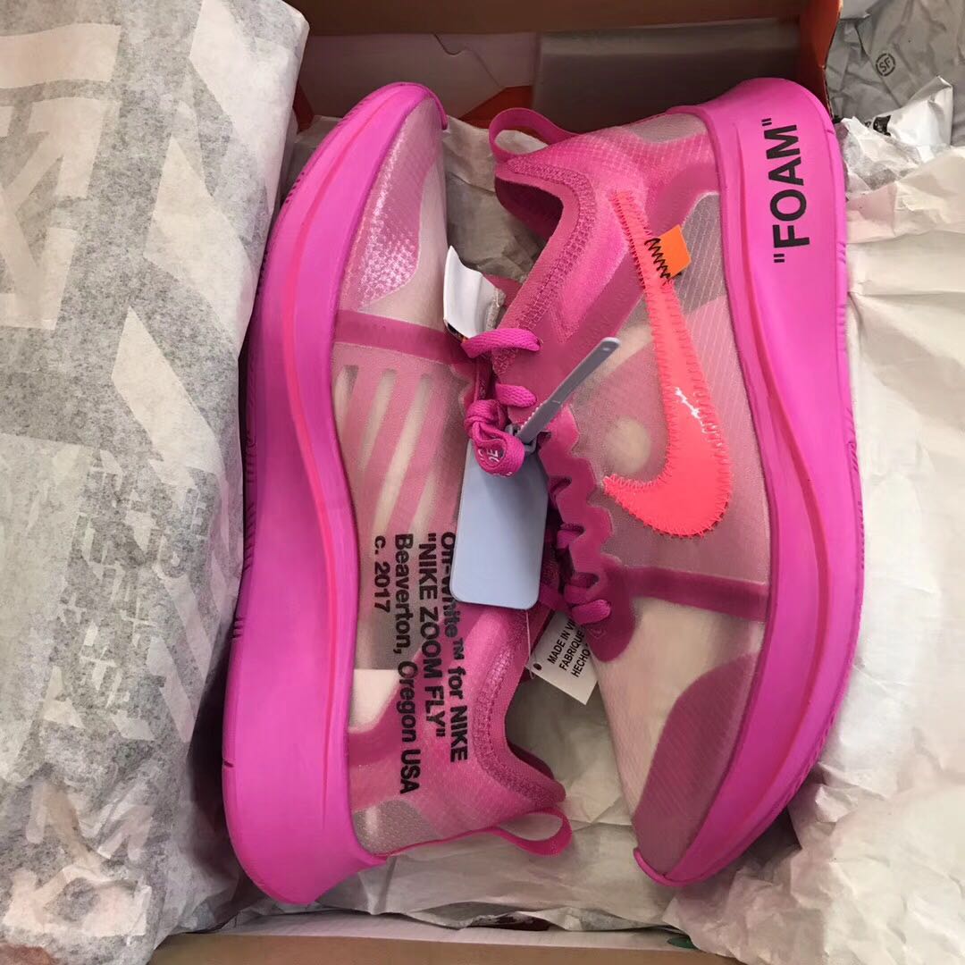 off white zoom fly pink
