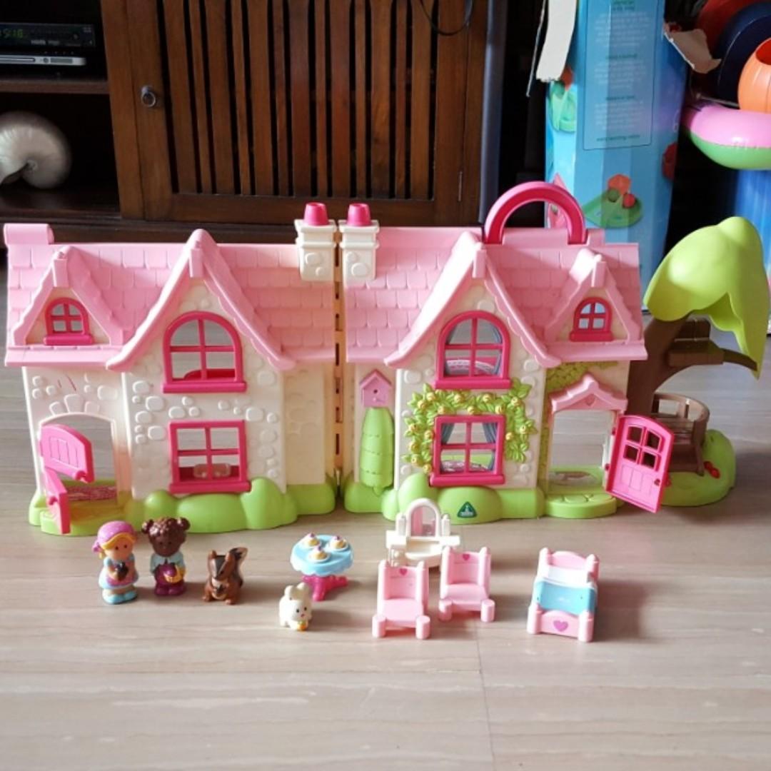 Elc Happy Land Cherry Lane Cottage For 87 Toys Games Bricks