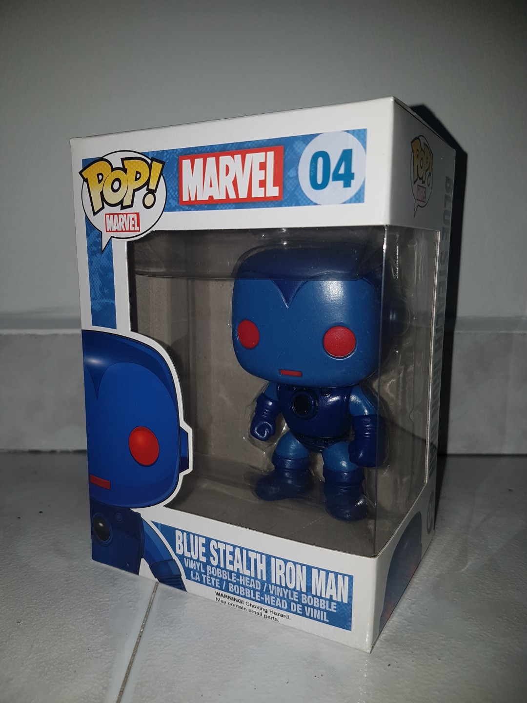 blue stealth iron man funko pop
