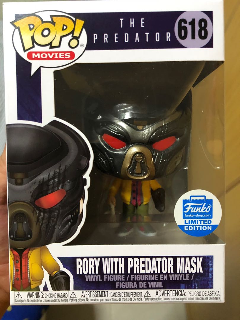Rory With Predator Mask Funko Pop Vinyl Figure The Predator Funko Shop Exclusive 