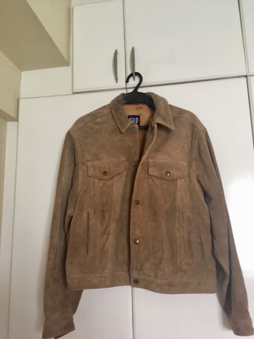 Gap mens on sale suede jacket