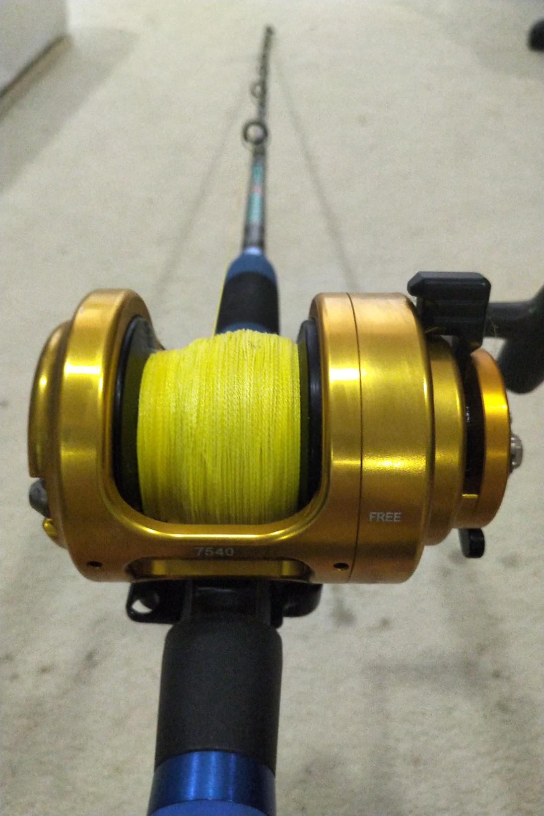 HeavyDuty Offshore Fishing Combo Tiburon USA 7540 Reel + DAM CJC60
