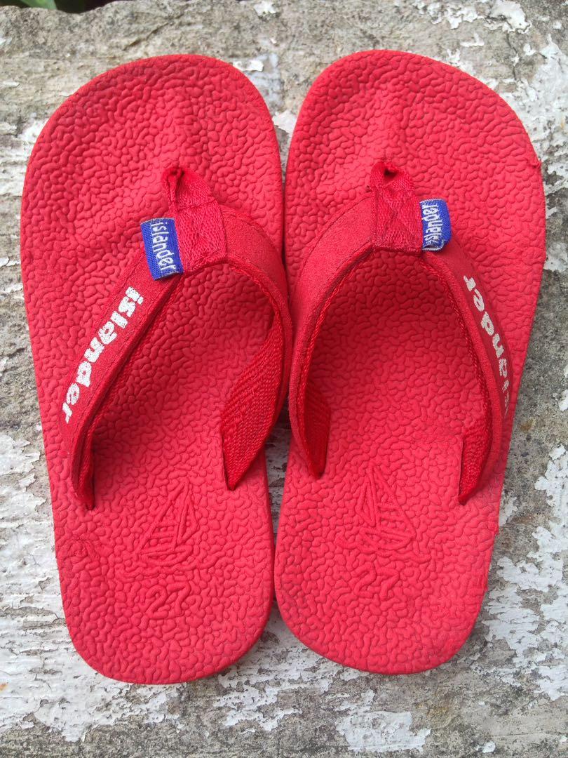 islander slippers red