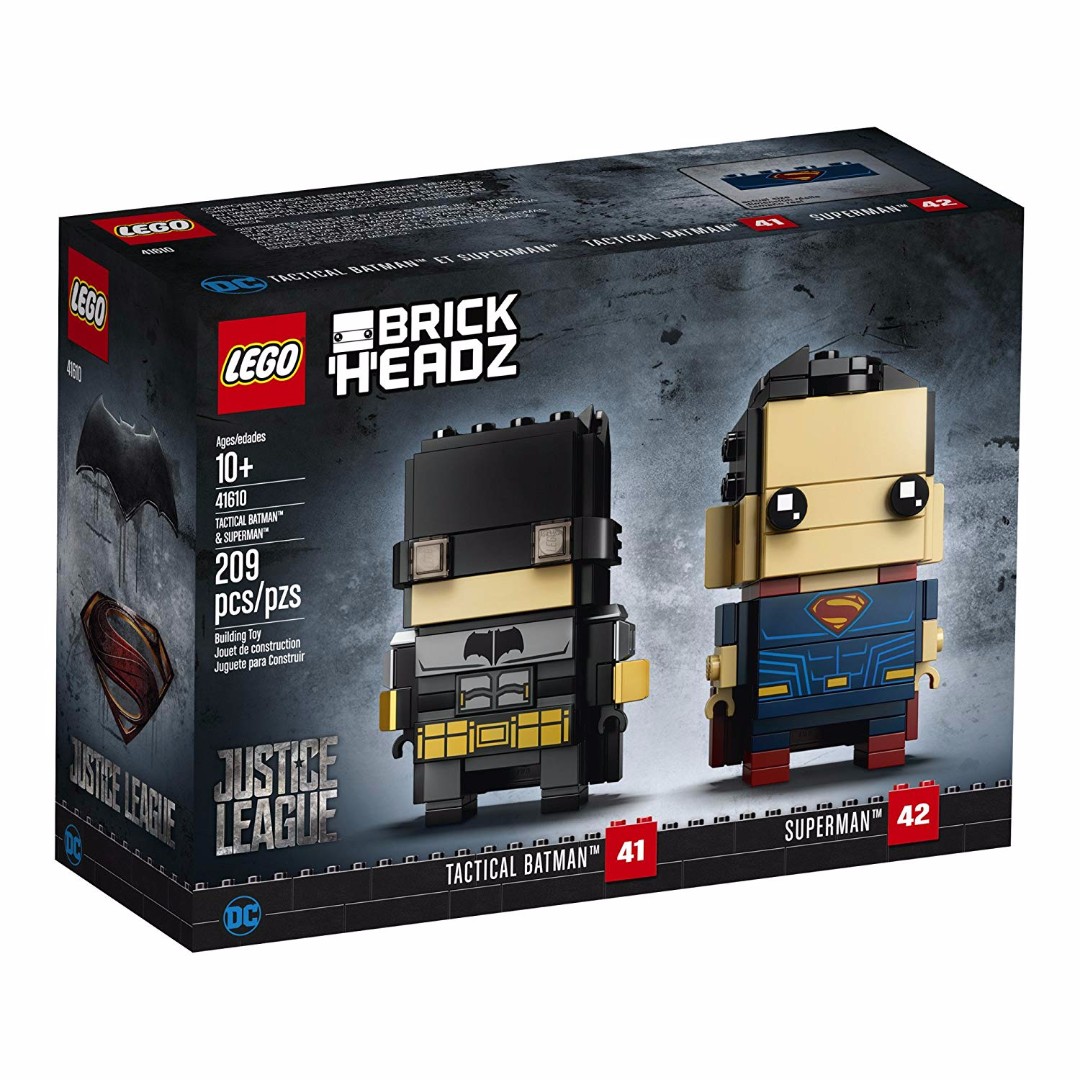 tactical batman and superman brickheadz