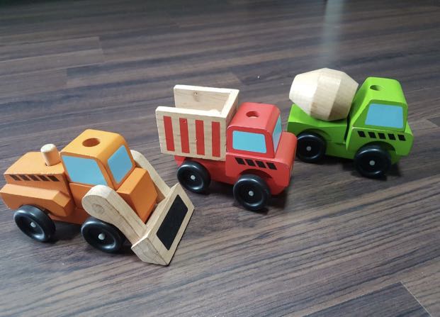 melissa and doug stacking construction vehicles