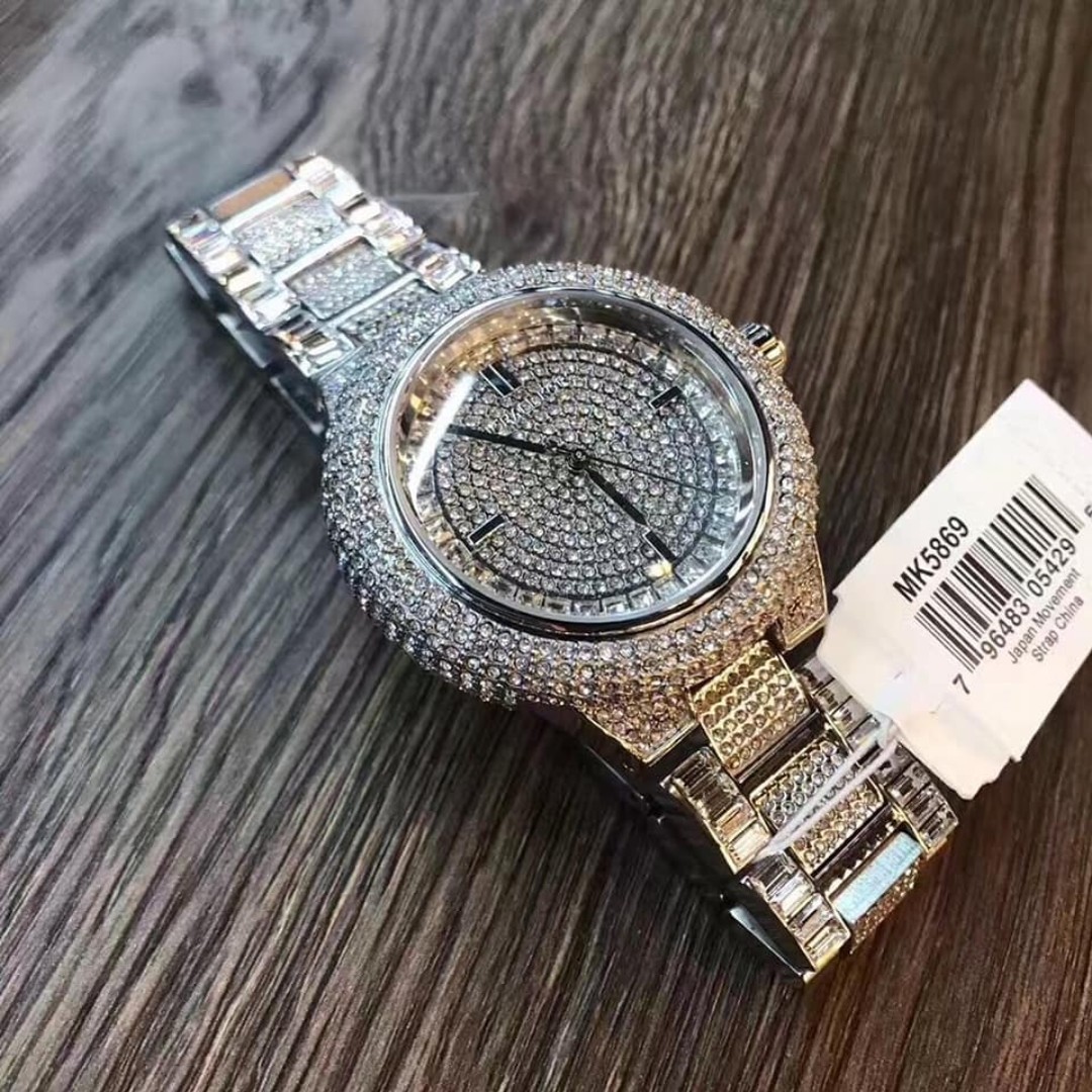 Michael kors camille crystal encrusted watch hot sale