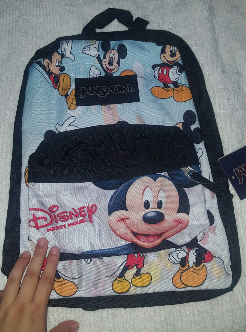 Mickey Mouse Jansport backpack, Babies & Kids, Going Out, Diaper Bags